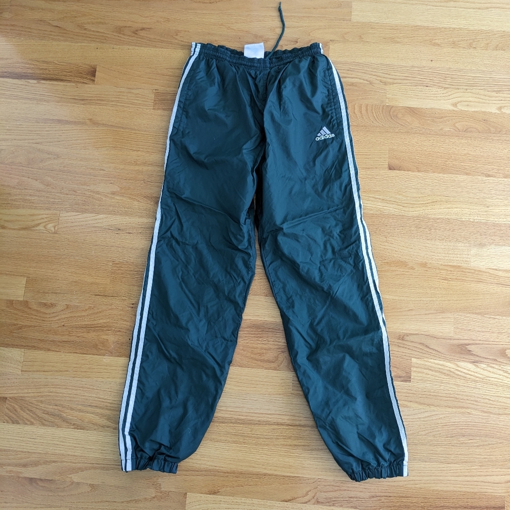 SOLD vintage dark green adidas track pants